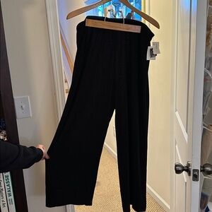 Black Wide-Leg Pants